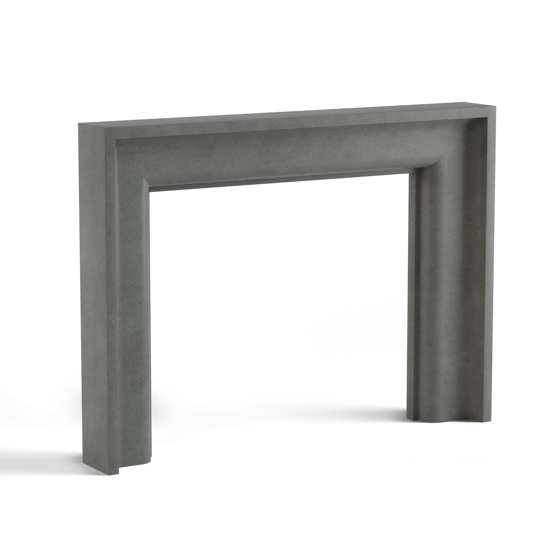 monolyth craft and design cast stone fireplace mantel geosimplicitystyle and charcoal haze mid tone gray color standard size 