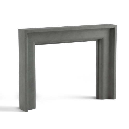monolyth craft and design cast stone fireplace mantel geosimplicitystyle and charcoal haze mid tone gray color standard size 