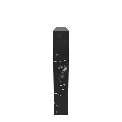 LINEAR ECHO: Nero Black Fireplace Suite (Standard Size | GFRC Stone)