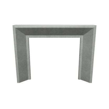 SLEEK HORIZON: Charcoal Haze Fireplace Suite (Standard Size | GFRC Stone)