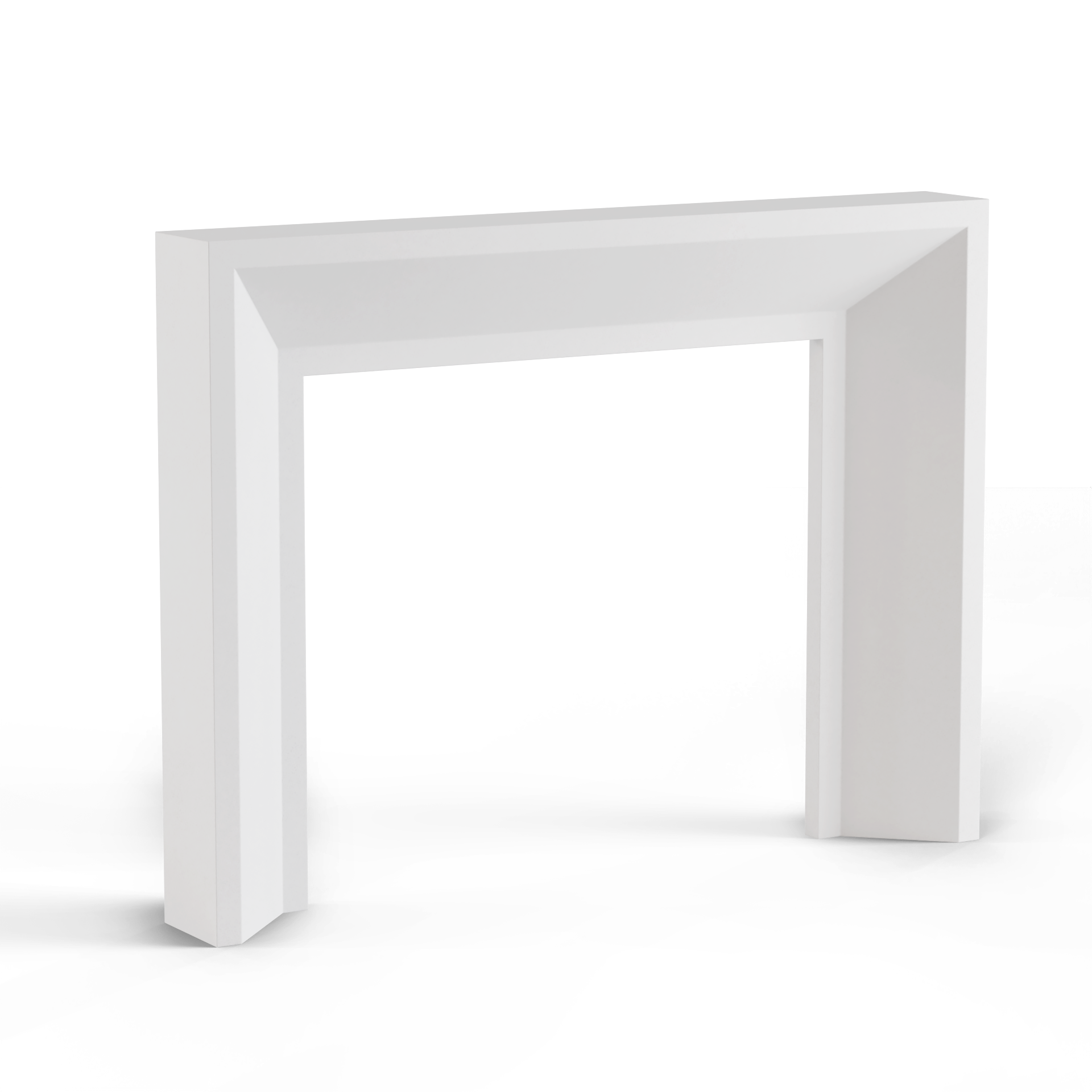 monolyth craft and design cast stone fireplace mantel sleek horizonstyle and white crisp pure white color standard size 